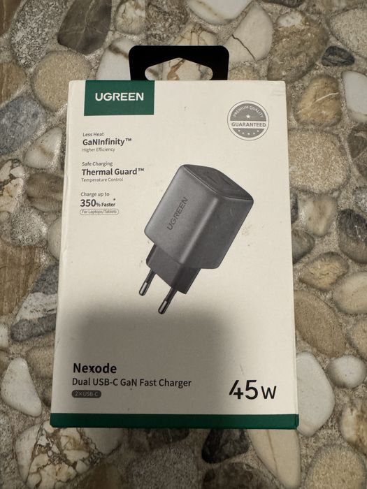Зарядний пристрій UGREEN CD294 Nexode 45W 2xUSB-C Charger PD3.0 QC4.0