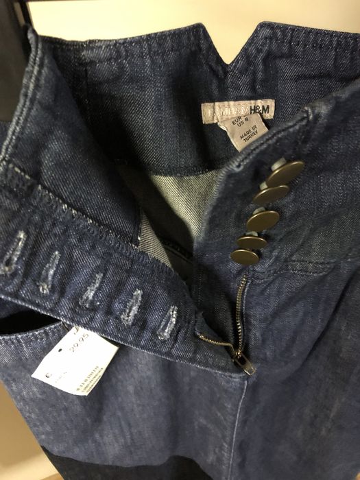 Из ГерманииДжинс.юбка-карандаш H&M:завыш.талия,сложн.крой.За пол цены!