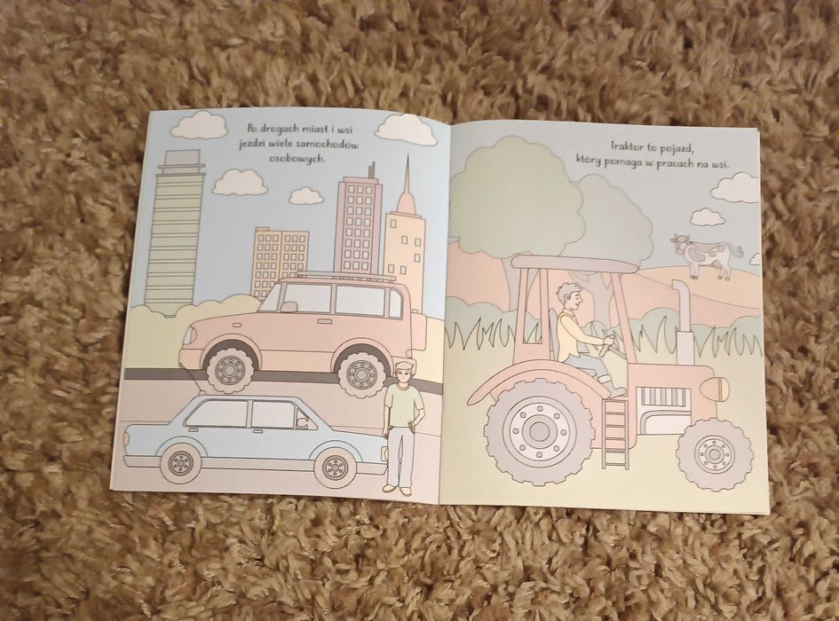 Wodna kolorowanka POJAZDY