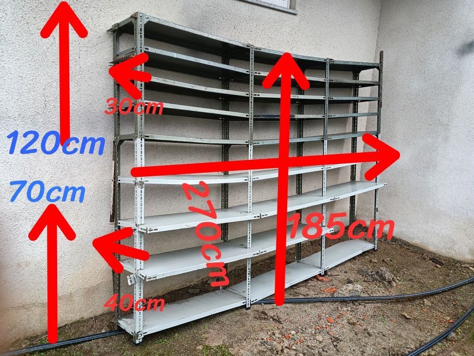 Estante metálica resistente , medidas em foto no anúncio