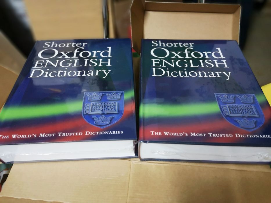 Shorter Oxford English Dictionary, 2 volumes novos - dicionário inglês