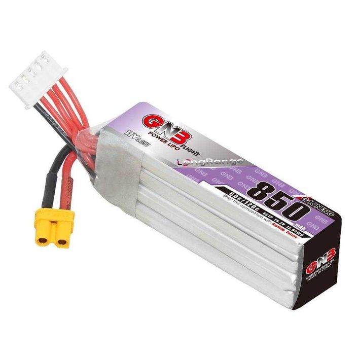 Акумулятор GNB 4S 850mAh 15.2V 60C XT30 LiHV для FPV дрона