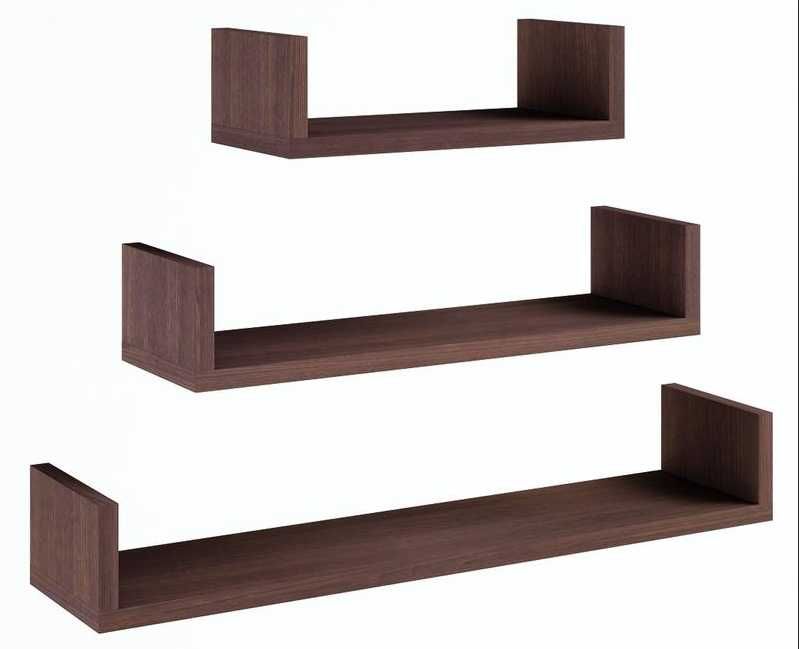 NOWA Półka Ścienna Wisząca Na Książki Kwiaty Do Kuchni ZESTAW 3 SZTUK