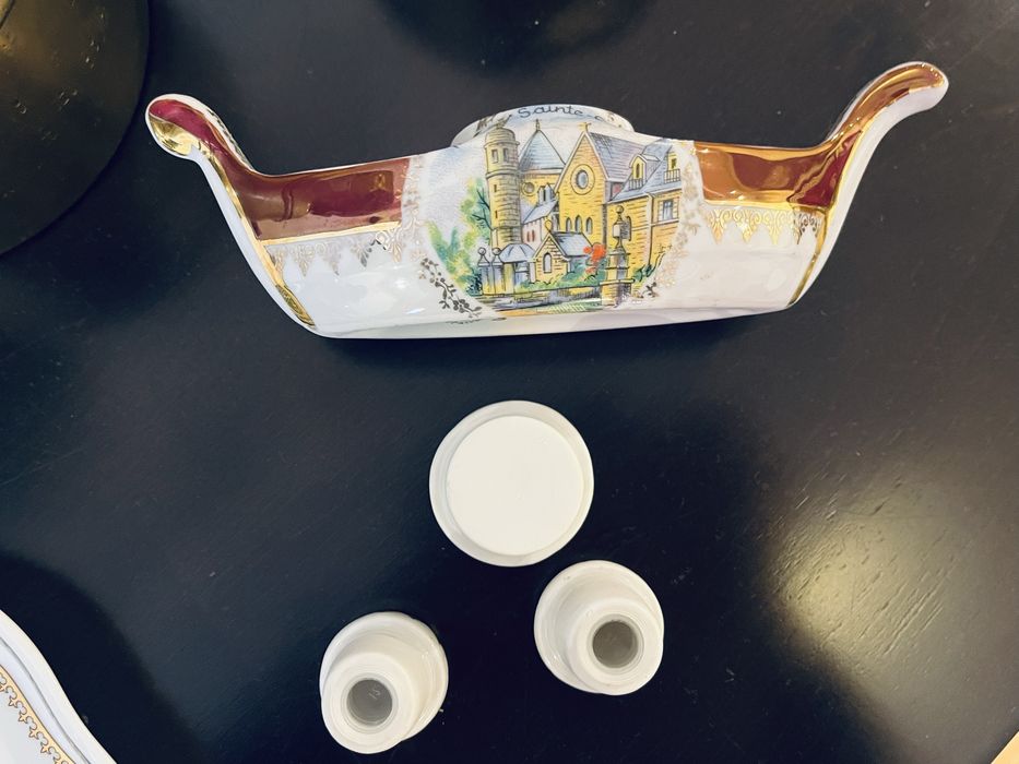 Saleiro / paliteiro porcelna Francesa peca numerada