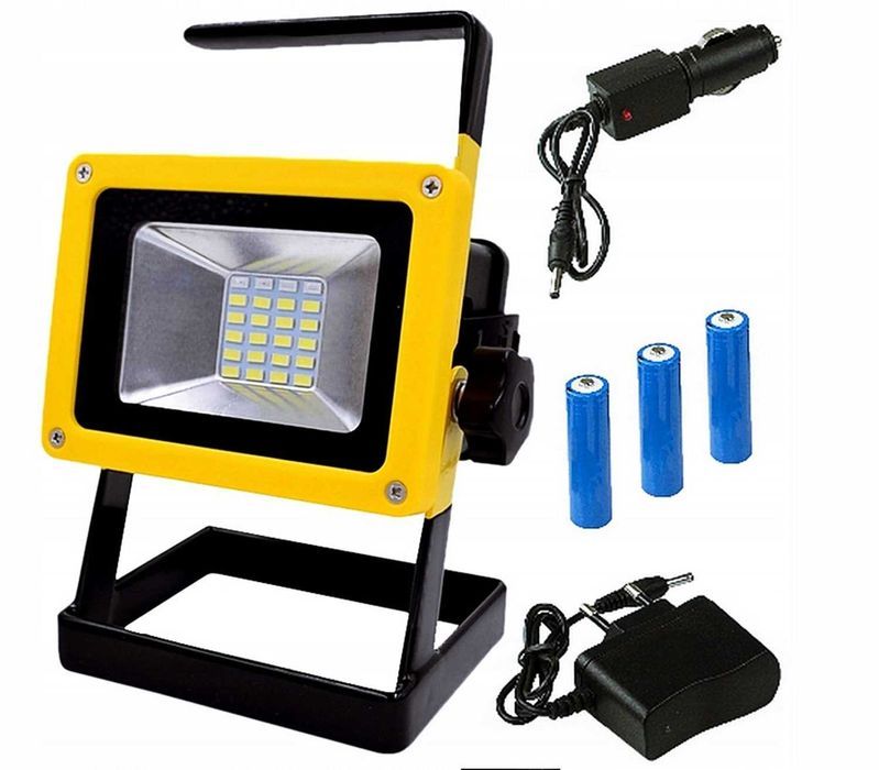 HALOGEN LED WARSZTATOWA 30W akumulator przenośny IP65