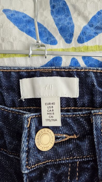 Джинси H&M сині Wide Leg, розмір 40