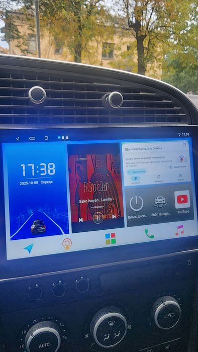 Андроід магнітола з функцією огляду 360