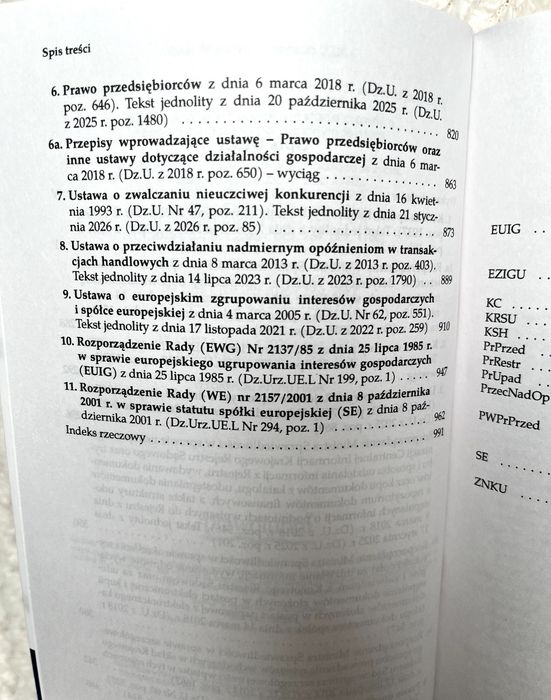 Kodeks spółek handlowych zbiór ustaw 2026 wydanie 16