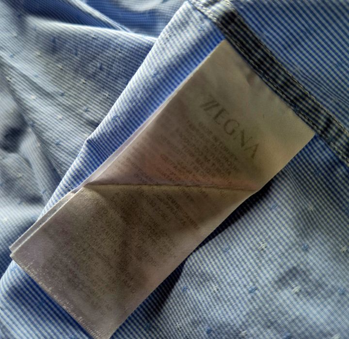 ZEGNA roz. S stretch koszula premium bawełna super stan extralekka