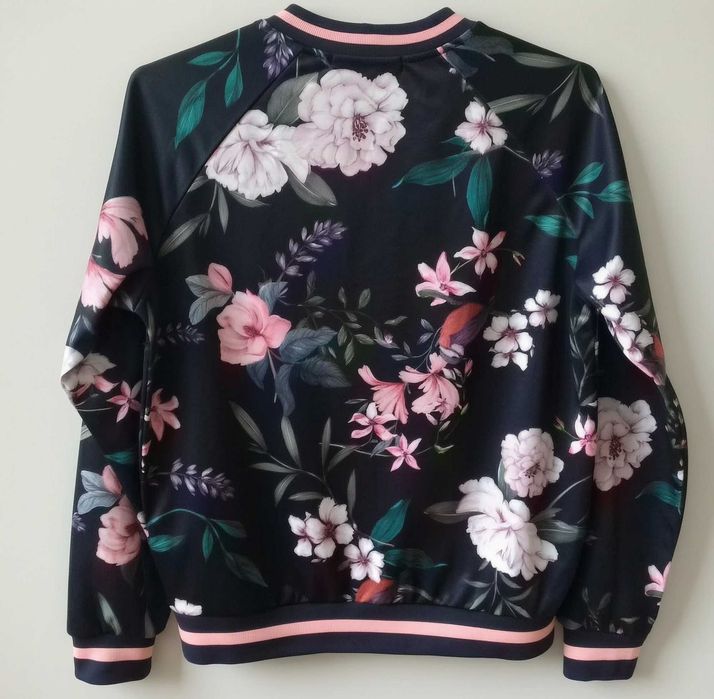 Bluza Kurtka Narzutka damska Bomberka Wzory Kwiaty House - S / 36