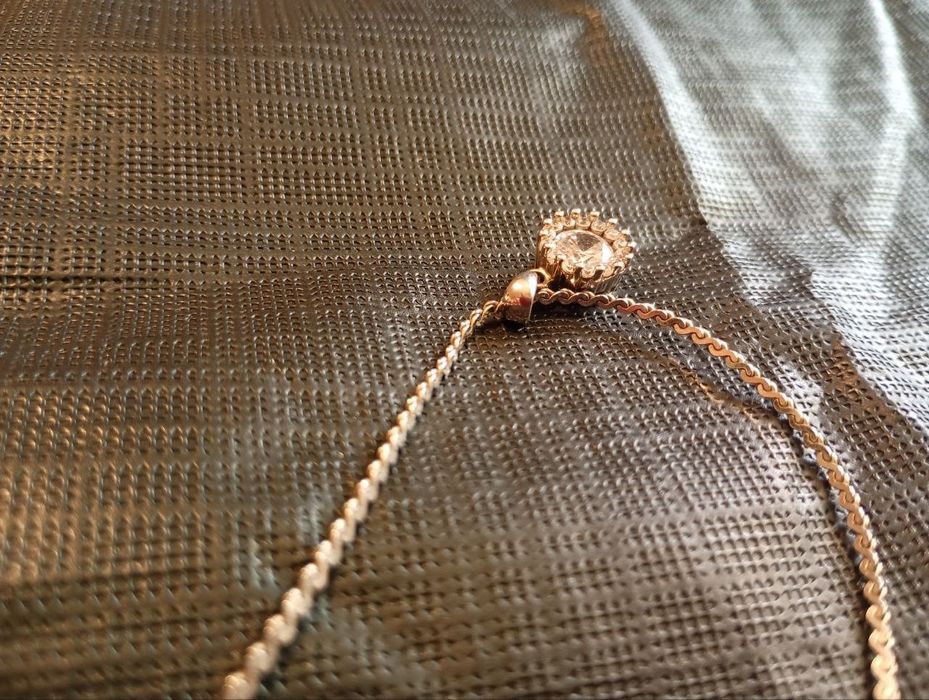 Цепочка серебряная с подвеской