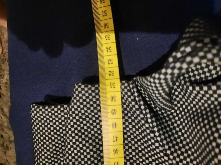 Sukienka biurowa elegancka rozmiar L/40 drobna pepitka