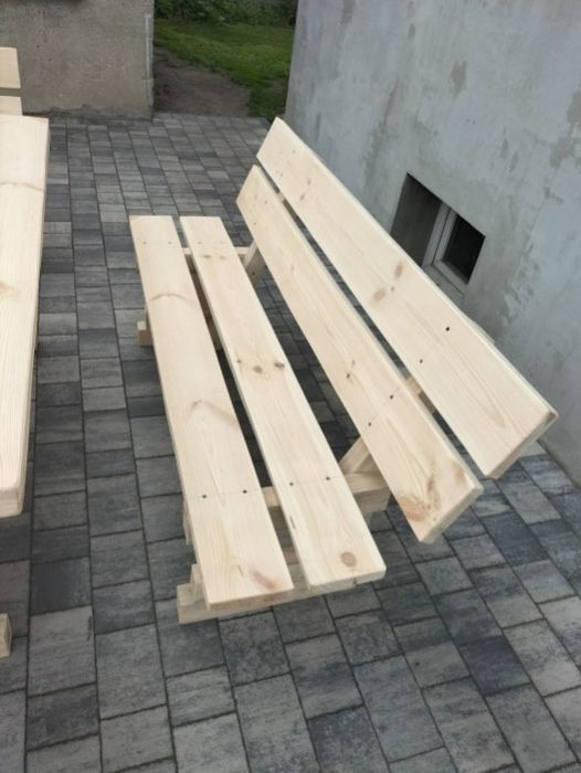 Stół z ławkami meble ogrodowe
