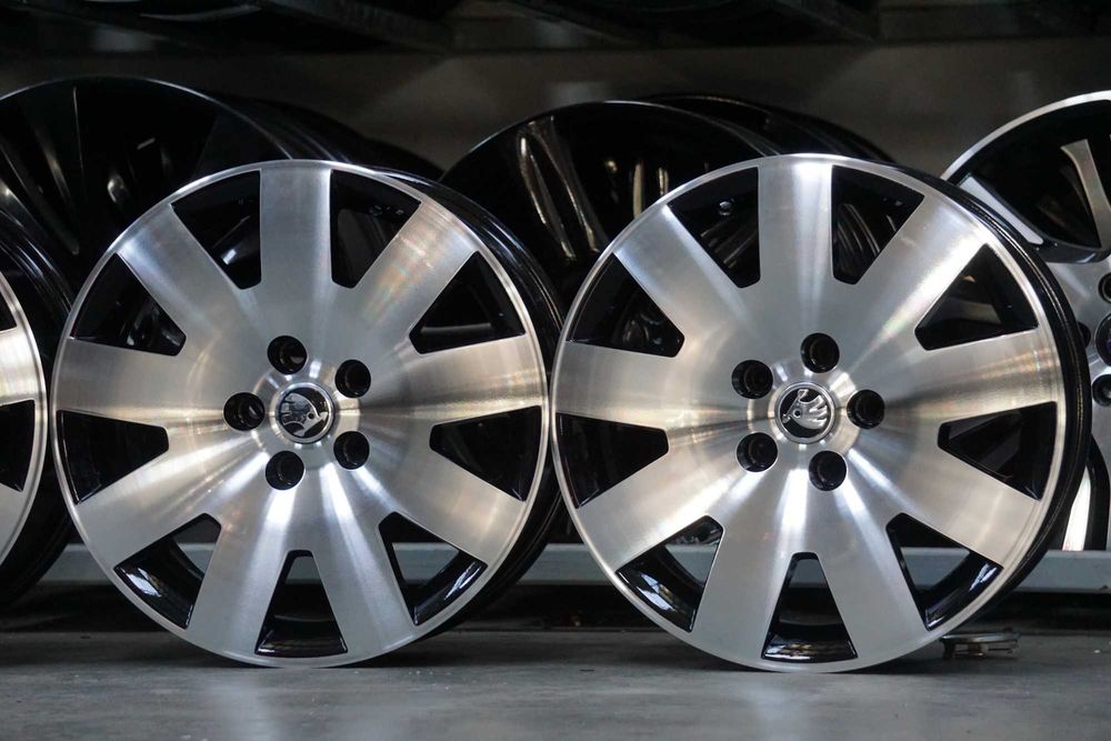 Alufelgi oryginał Skoda 5x112 7Jx17 et37 cb57,1mm czarny i cnc