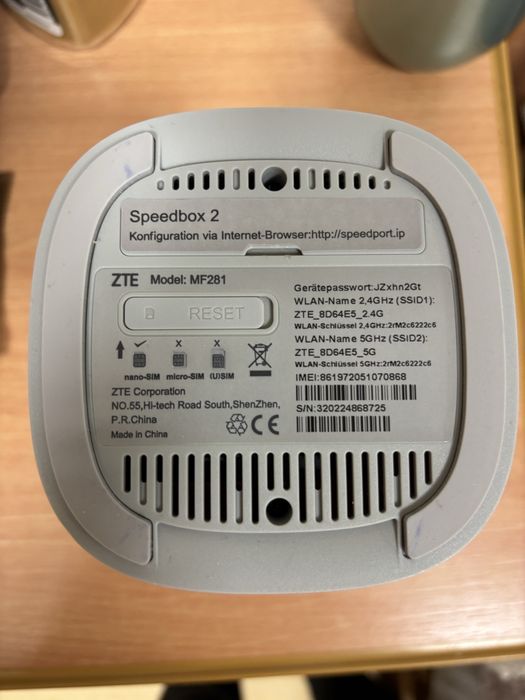 Router ZET - MF281 Speedbox 2 - 4G