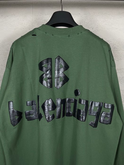 BALENCIAGA TAPE TYPE кофта реглан батник свитшот лонгслив мужской