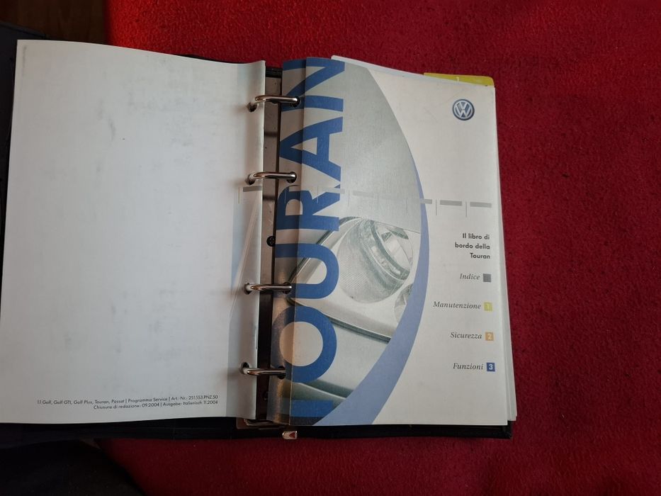 Książka serwisowa VW Touran - oryginal