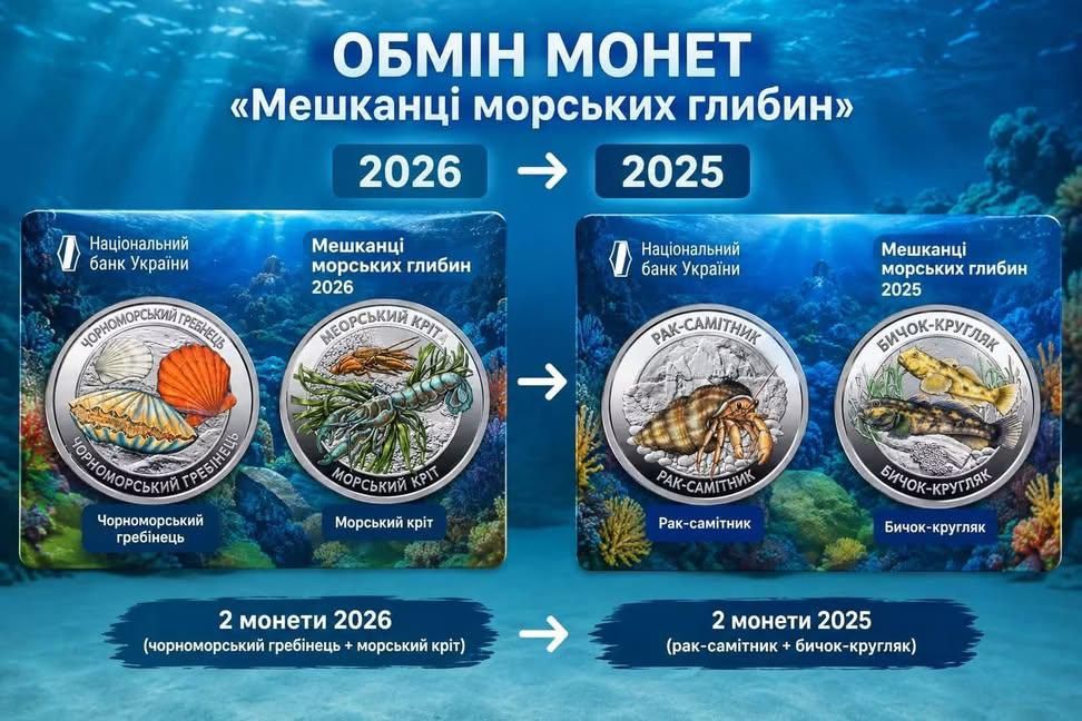 Обміняю "Мешканці морських глибин" 2026 на випуск 2025 року