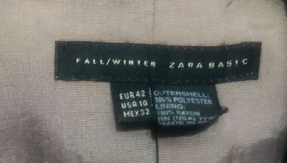 Fato ZARA nr 42, verde escuro, como novo