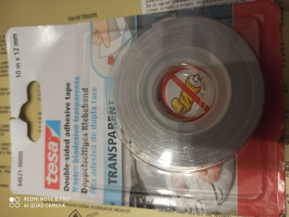 Taśma dwustronna biurowa TESA 10M X 12MM 1szt. opak