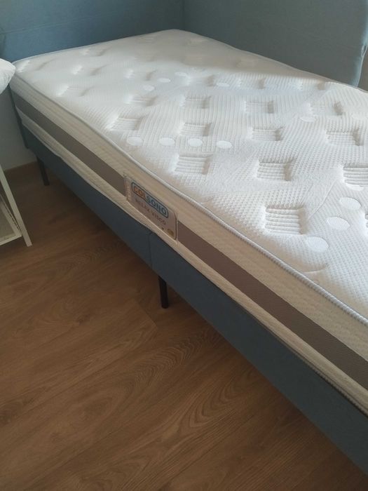Cama solteiro e colchão