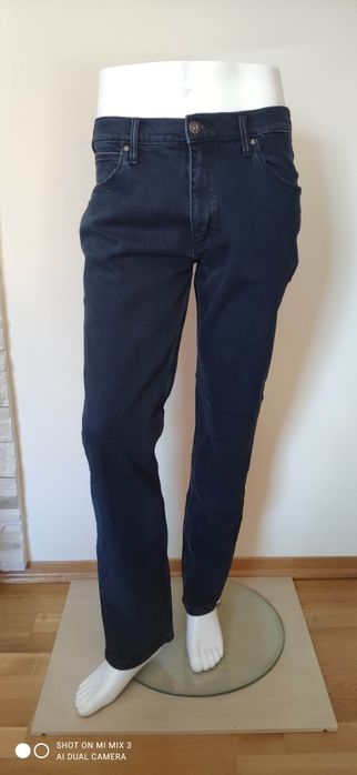 Wrangler Regular Blue Black męskie jeansy rozm 34/34 jak 35/34
