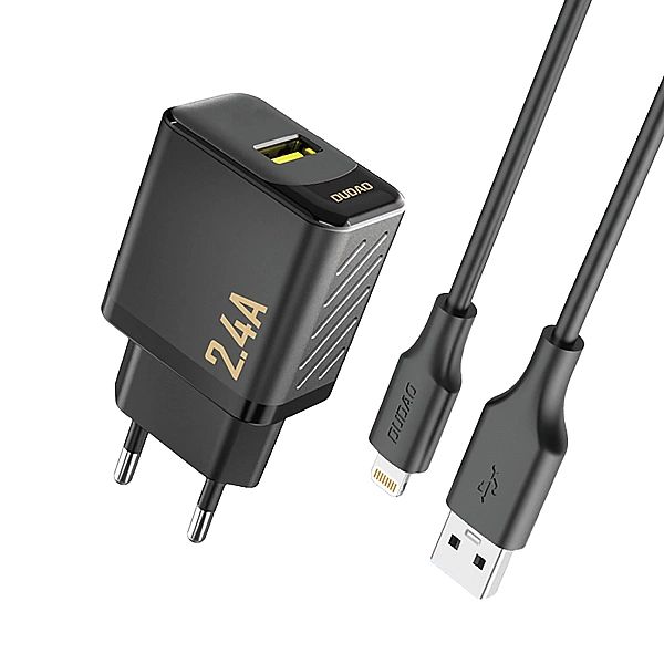 Ładowarka sieciowa Dudao A23LEU 2.4A GaN EU USB-A z kablem USB-A - Lig