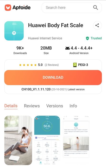 Balança Huawei Body Fat Scale AH100