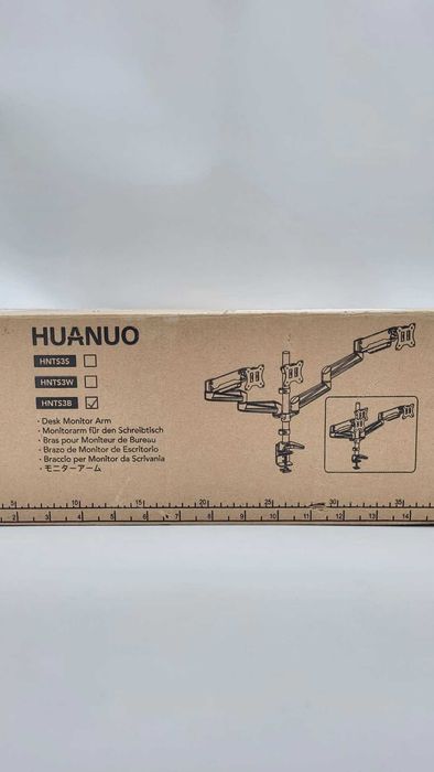 Uchwyt na trzy monitory HUANUO HNTS3B, 17-32'', czarny