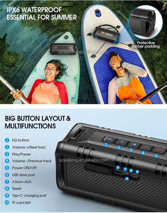 W-king D8 mini Bluetooth speaker  портативна колонка