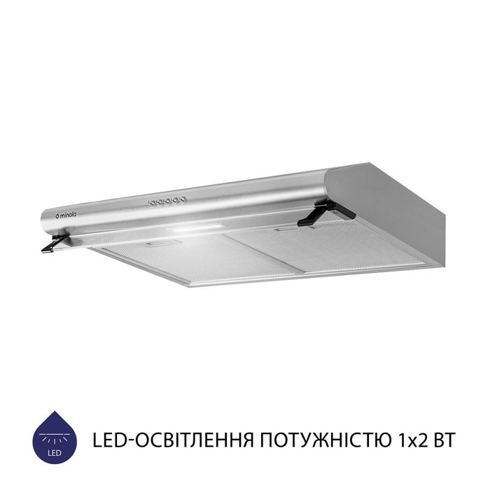 Традиційна плоска кухонна витяжка Minola вытяжка кухонная плоская