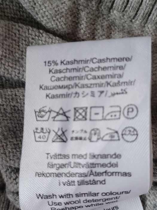 Bawełniany sweterek casual L szary minimalistyczny Peack Performance