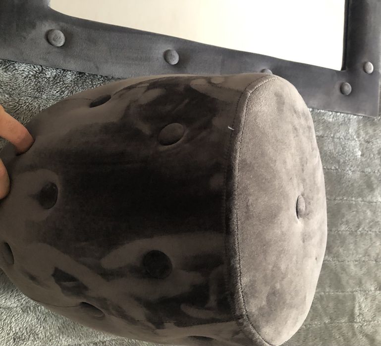 Espelho + Puff em veludo