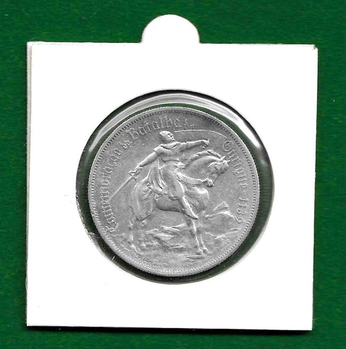 Moeda 10$00 – 1928 Batalha de Ourique, PRATA