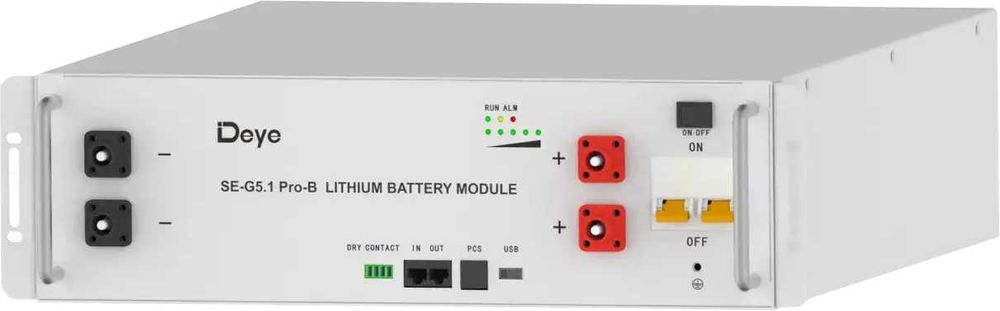 Акумуляторна батарея Deye SE-G5.1 PRO B, 5,1 kW 48 V