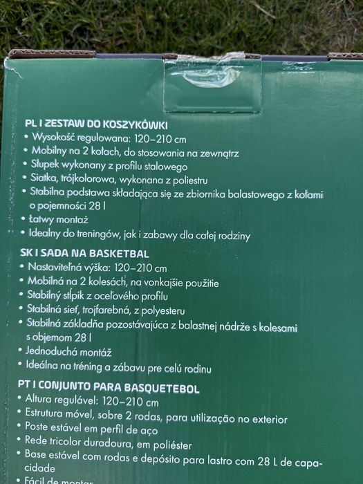 Nowy zestaw do koszykowki GoActive regulowana wysokosc gwarancja kosz koszykowka