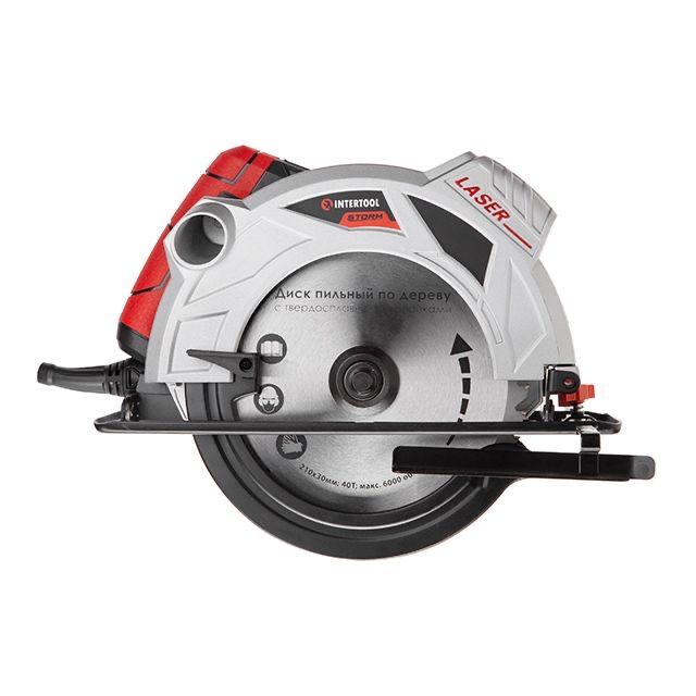 Пила дискова 1,8 кВт,  INTERTOOL WT-0621