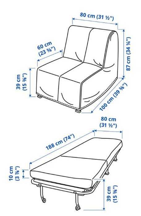 Poltrona-cama ikea - LYCKSELE LÖVÅS