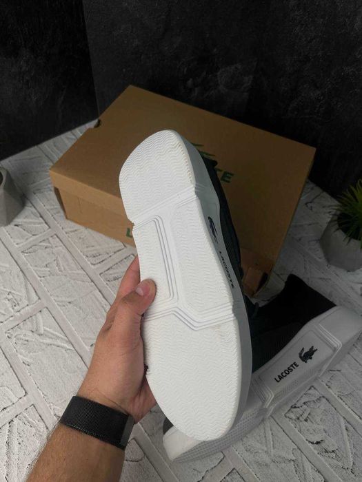 ЗНИЖКА‼️41 (26,5 см) кросівки LACOSTE кеди в сіточку лакоста хакі