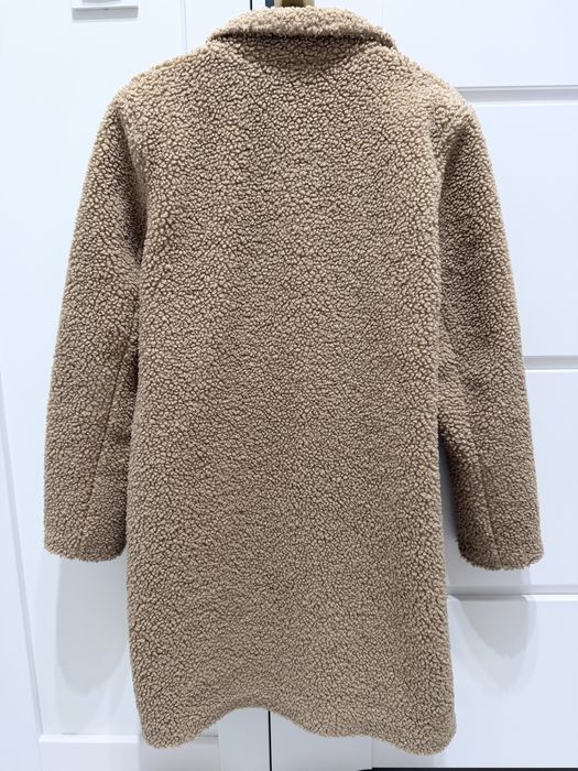 Płaszcz beżowy camelowy baranek Valentina