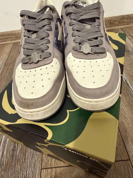 Skórzane sneakersy A Bathing Ape BAPE STA