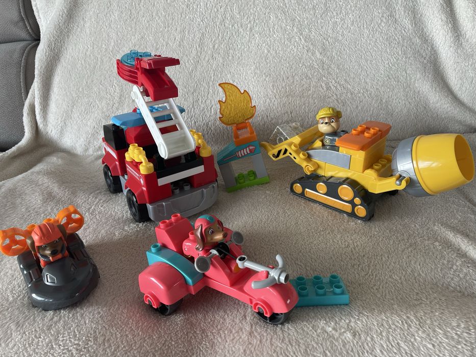 Mega Blocks Psi Patrol 3 zestawy Rubble Marshal Liberty