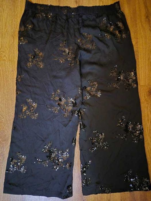 очень красивые женские черные женские брюки палацо, штаны joanna hope