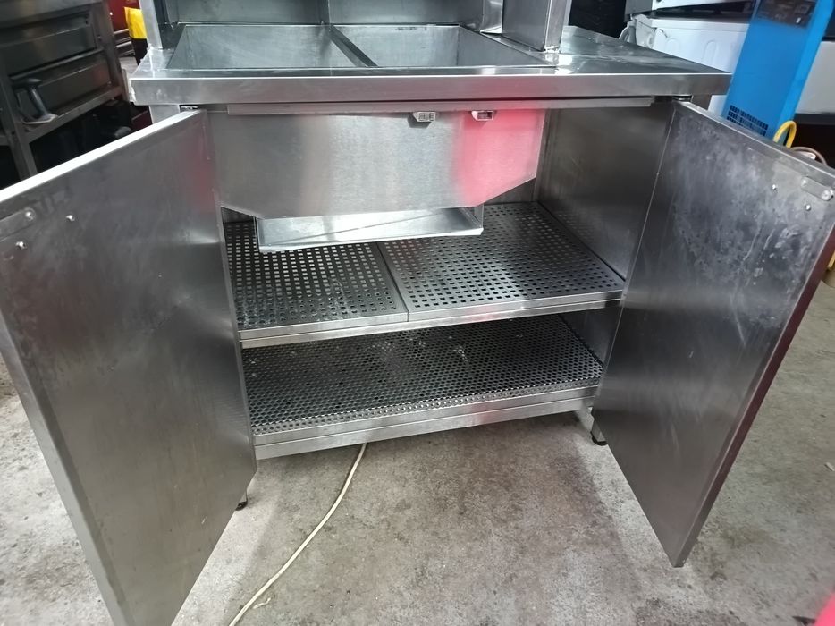 Estufa de batata frita com substrutura