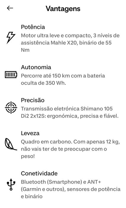 Bicicleta Elétrica de Estrada Van Rysel E-EDR CF em  Carbono com grupo eléctrico DI2