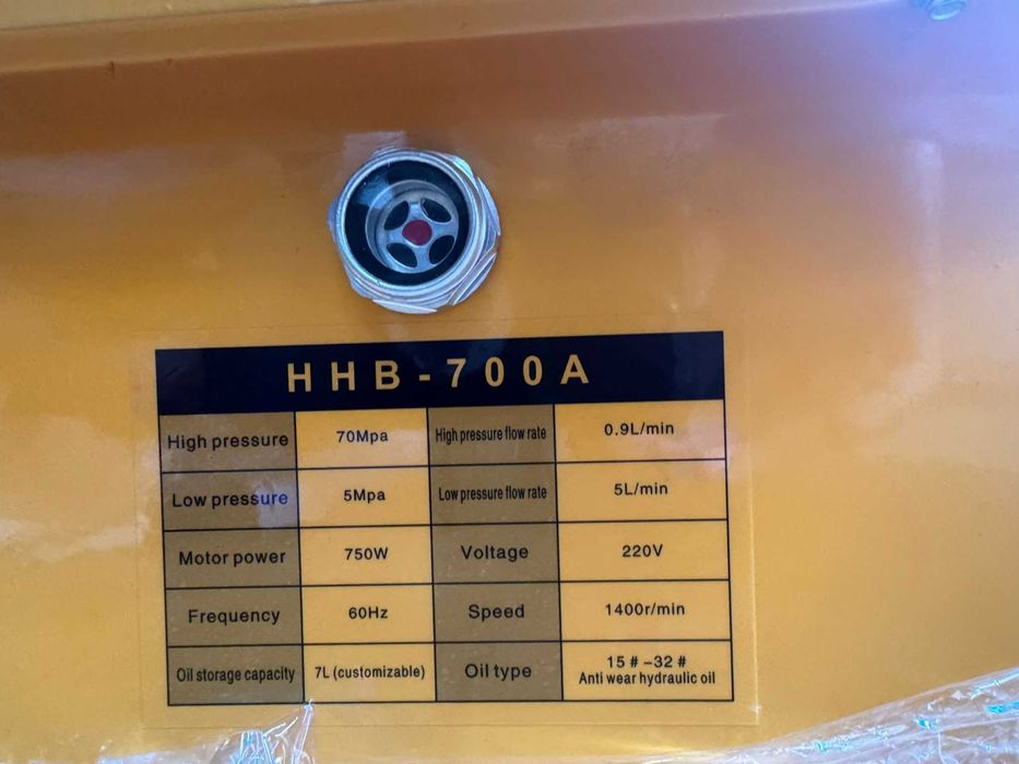 Bomba hidráulica elétrica 700 bar com pedal - NOVA