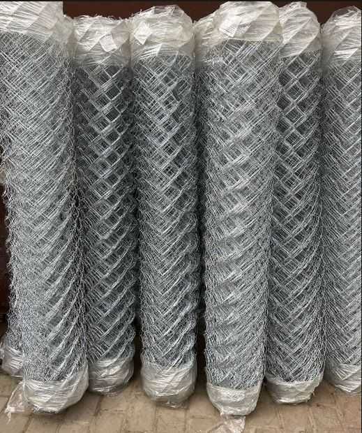 Сетка Рабица в Полимере,Оцинкованная, Рулоны 10м (яч. 50,35мм.)