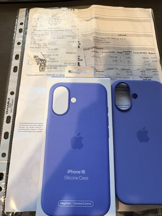 Etui iphone 16 Niebieskie.