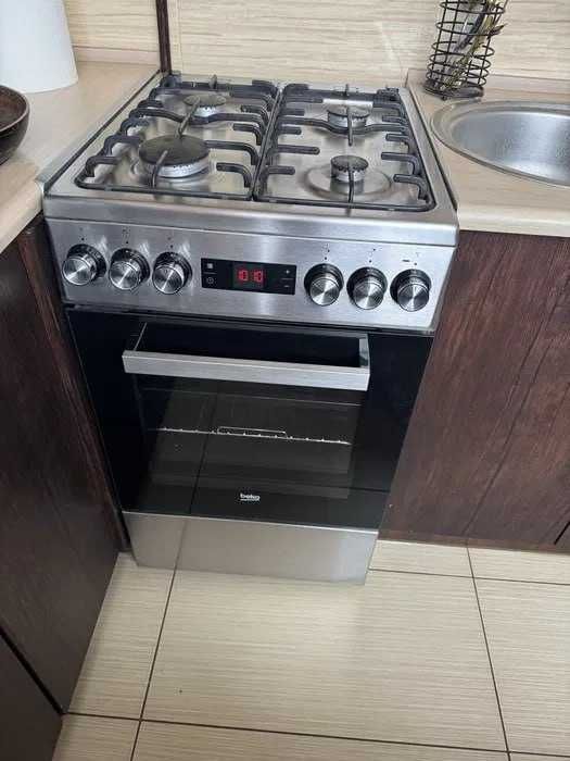 Газова плита Beko FSM62332DXDS з нержавійки! Великий вибір!