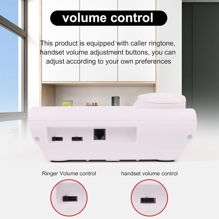 Telefon stacjonarny z regulowaną dużą głośnością